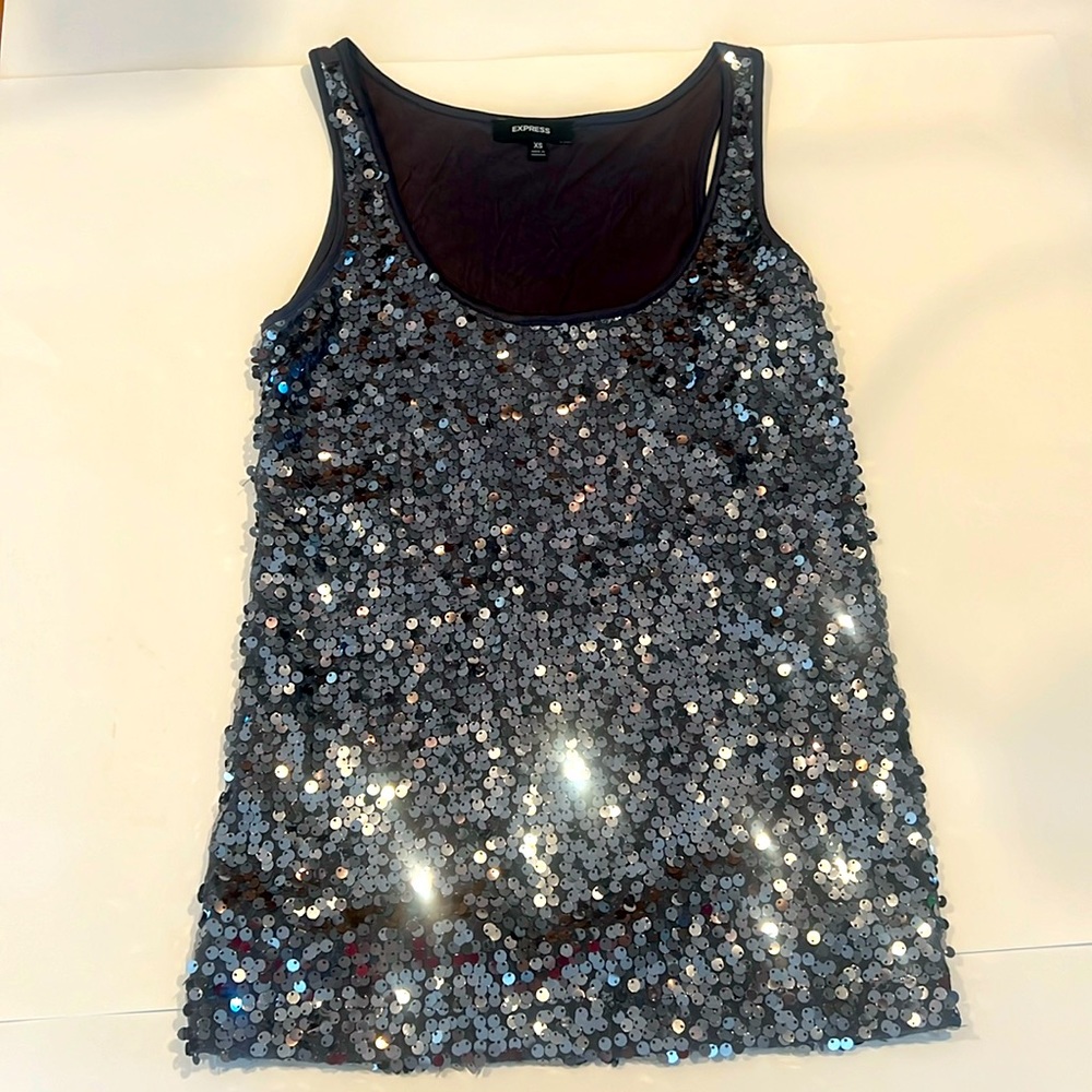 Express Sequin Tank Top (XS)